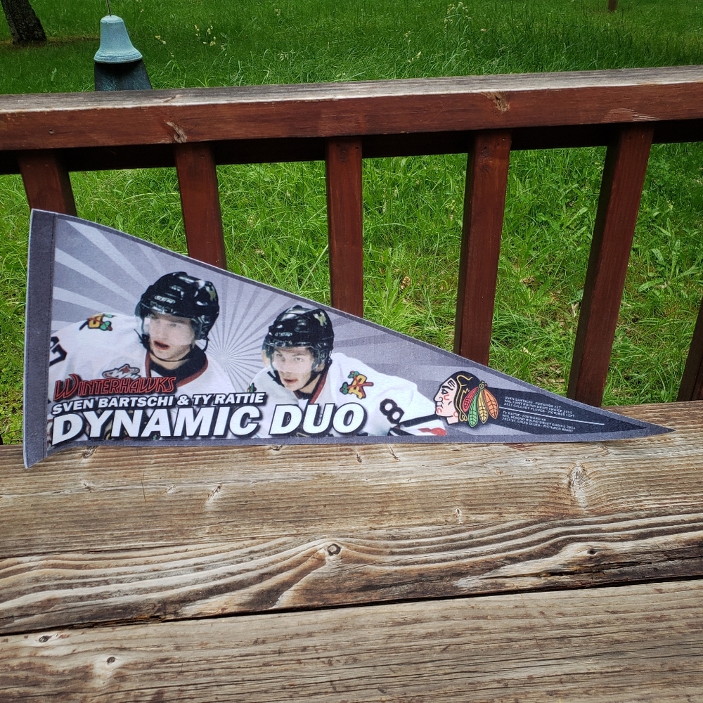 Portland Winterhawks Hockey (WHL) Ty Rattie & Sven Bartschi Pendant - Wall Decor